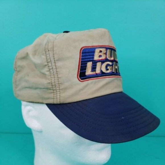 Vintage Official USA Bud Light Beer Snapback Baseball Cap Hat Beer Advertising - Picture 2 of 12
